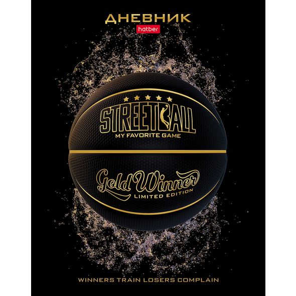 Дневник для 1-11кл. 40л А5ф тв.переплет мат.ламин. 3D фольга 3D лак -Street ball- , 